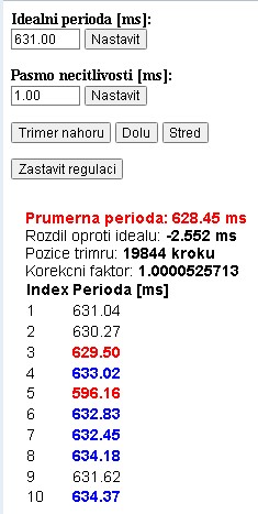 Web kyvadla
